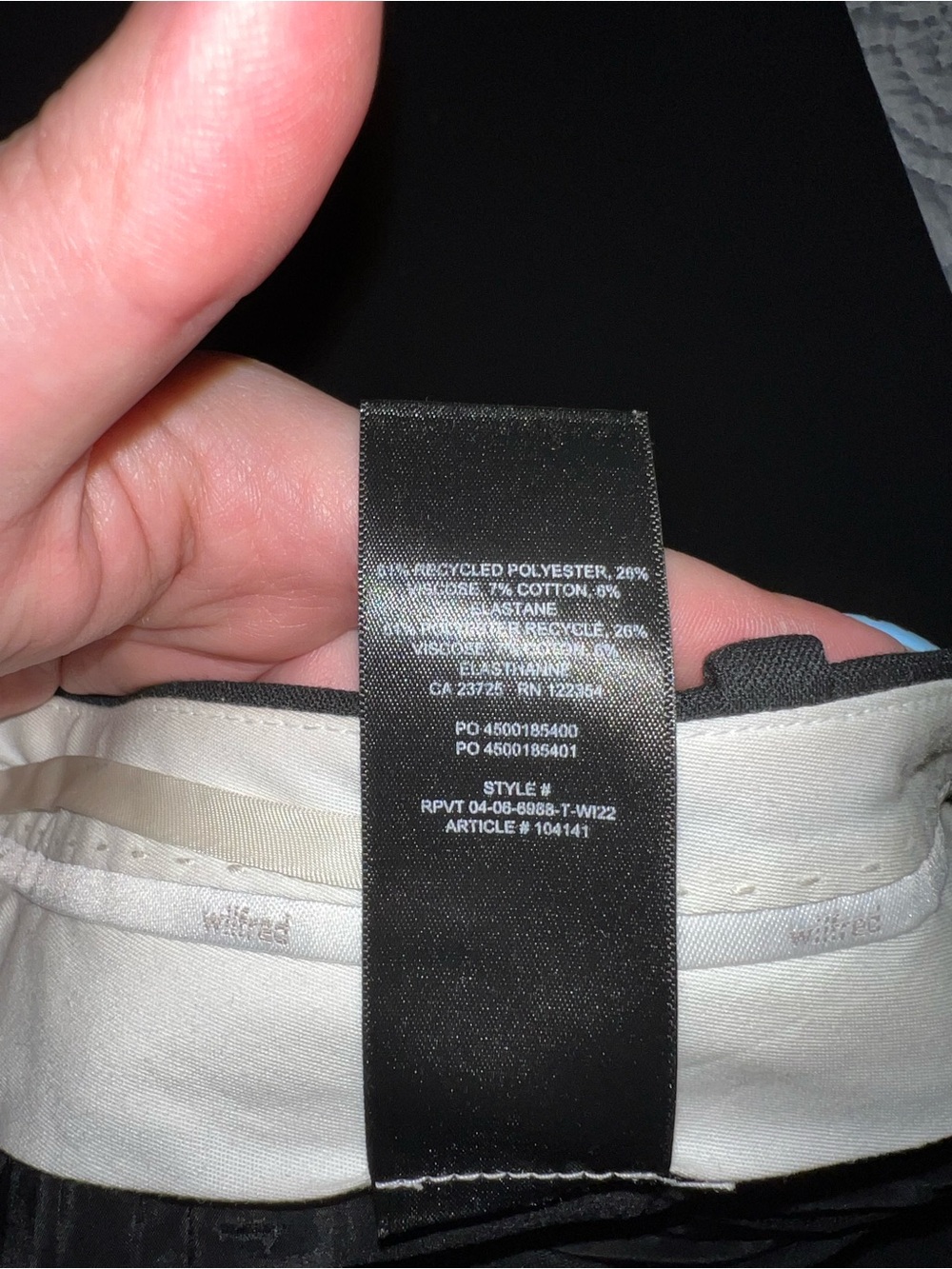 Wilfred Black High-Waist Wide-Leg Trousers (Tall) - Picture 4 of 5